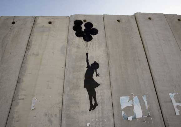 muro palestina israele banksy