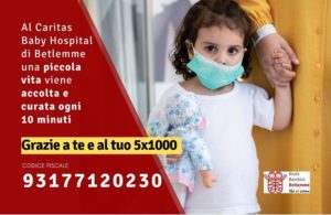 5x1000 aiuto bambini betlemme onlus caritas baby hospital betlemme