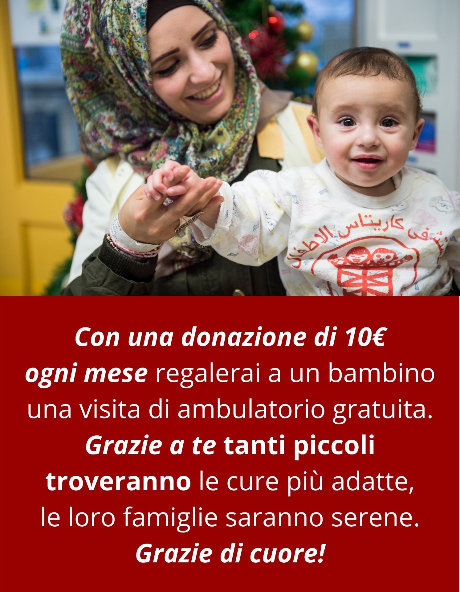 donazione regolare caritas baby hospital betlemme