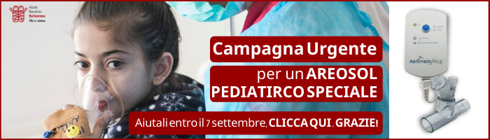 Campagna Urgente areosol pediatrico speciale per il Caritas Baby Hospital