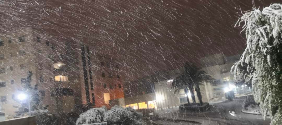 La neve al Caritas Baby Hospital di Betlemme